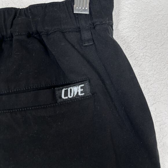 COVE USA Chino Shorts Men's 32 Black 5" Inseam Elastic Waist Casual - Picture 3 of 7